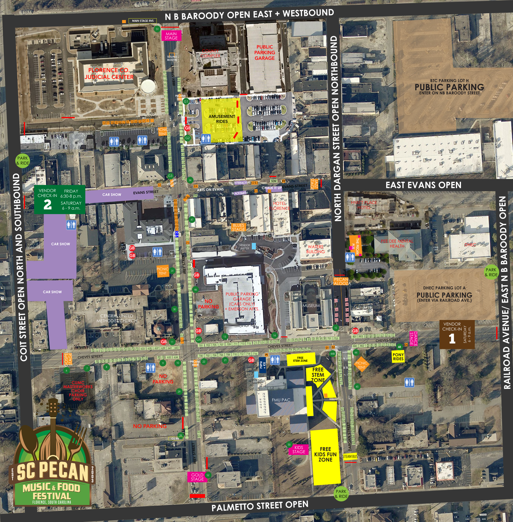 Pecan Festival Map