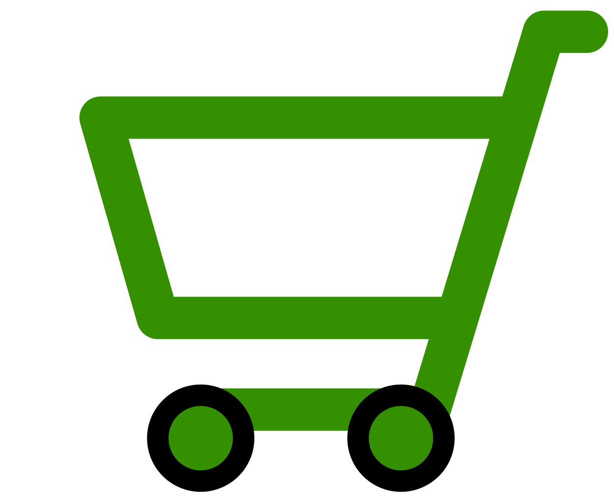 GREEN SHOPPING CART